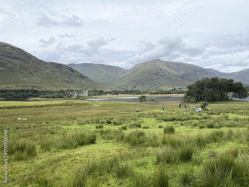 A view of the Scottish Countryside near Inverary on a cloudy day