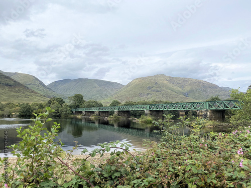 A view of the Scottish Countryside near Inverary on a cloudy day