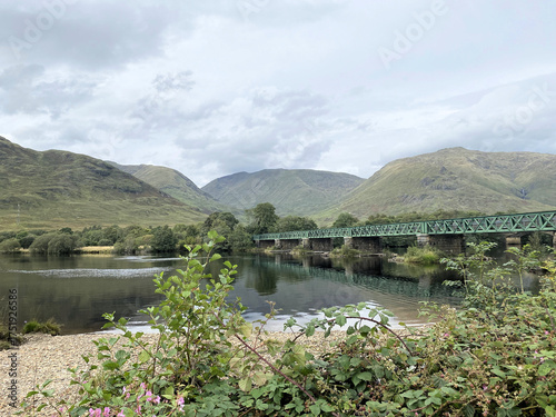 A view of the Scottish Countryside near Inverary on a cloudy day