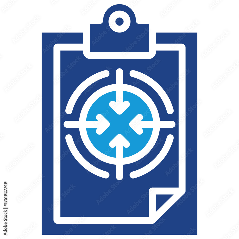 Fototapeta premium Target Strategy Icon