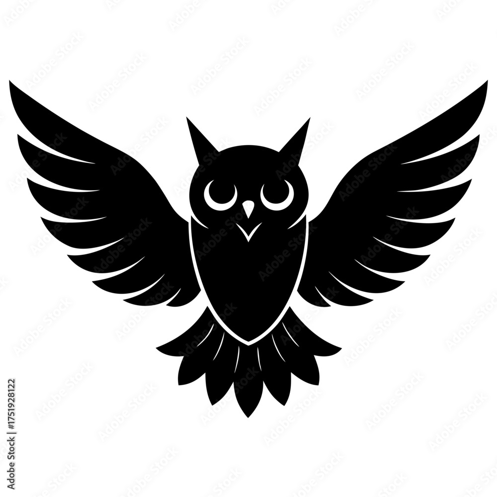 Obraz premium eagle owl vector illustration