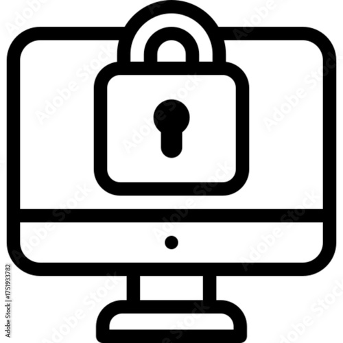 All in One Computer Vector Icon