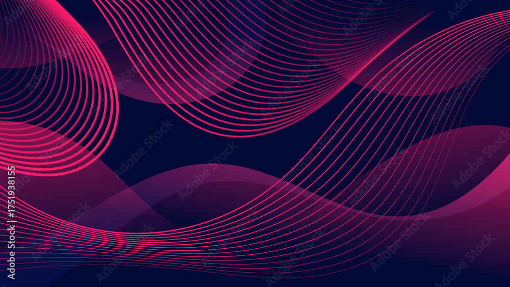 Fototapeta premium Elegant art background in pink and purple tones. Great illustration template for designing blogs, social media accounts, corporate design, advertising and other projects. 