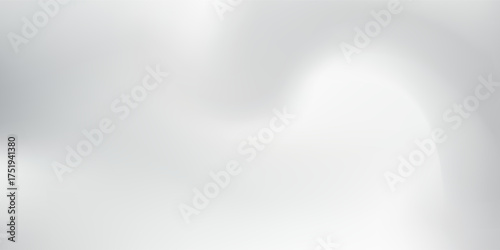 Abstract silver foil background with metal mirror texture. Chrome gradient surface with light gloss modern simple abstract art
