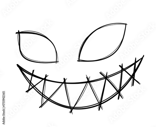 Vector Halloween Faces. The nightmare before christmas