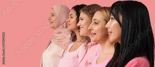 Group of beautiful women on...