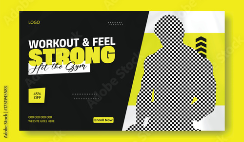 Modern Gym Fitness Social Media Template.
Professional Gym Flyer Design Template.
Fitness Club Promotional Poster Layout.
Gym Workout Instagram Post Template.
Bodybuilding and Training Banner Design.
