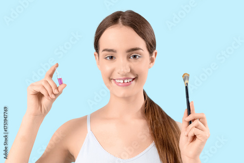 Smiling young woman with am...