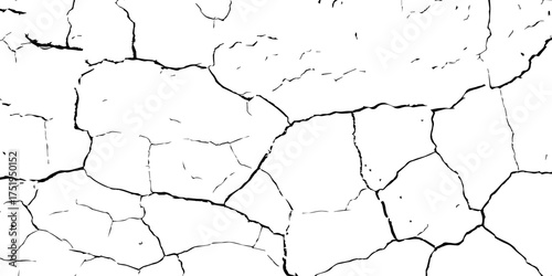 
Weathered plaster surface with spreading cracks and chipped paint; perfect for use in architectural renders or dark visual storytelling.

