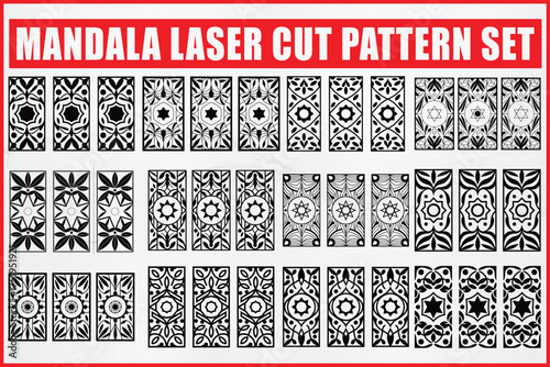 Laser cut mandala patterns for creative projects