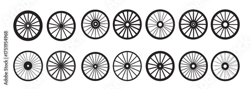 wagon wheel silhouette vrctor