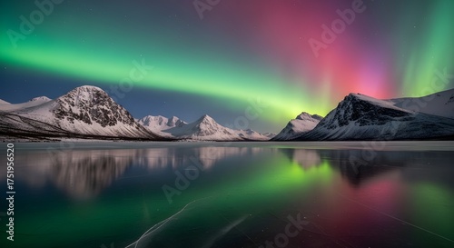 mountain landscape with reflection