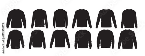 sweater silhouette white background