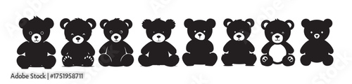 teddy bear silhouette bundle