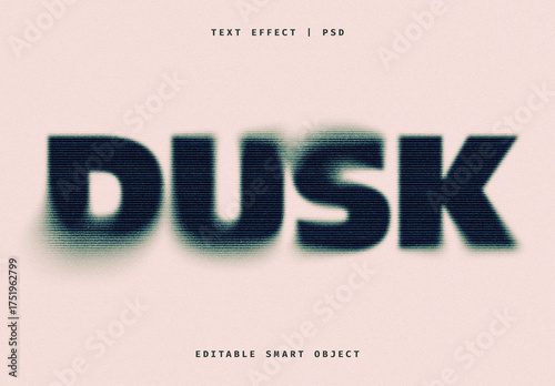 Blurred Dissolving Text Effect
