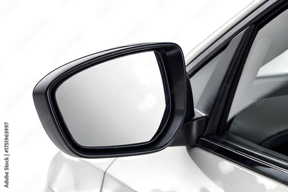 Fototapeta premium Car Side Mirror Reflection Modern Vehicle