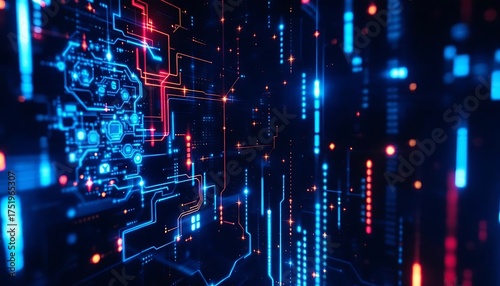 Cyber background, Future technology digital abstract background concept