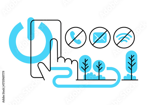 Digital Detox - Disconnect Disabling Notifications for Balanced Life Experience