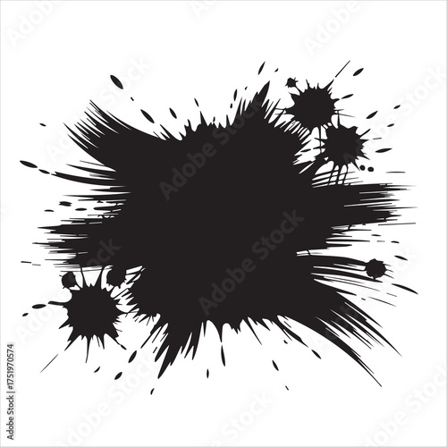 Grunge Ink Brush Stroke Banner Set | Abstract Paint Texture Collection