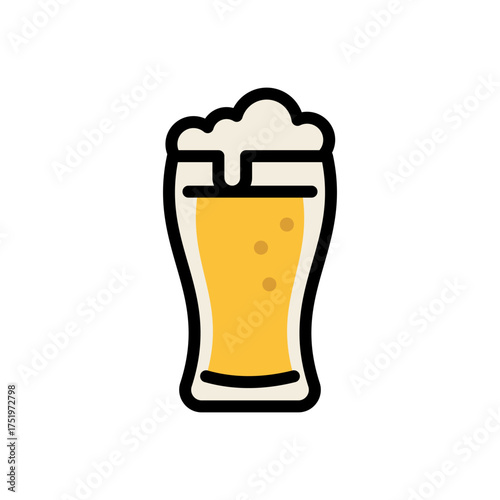 A refreshing, foamy beer in a tall glass, perfect for relaxing after a long day
