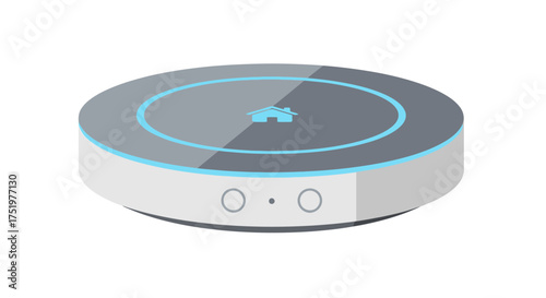 Modern smart home hub device with intuitive design for connected living environment