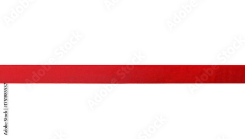 Festive Red Ribbon on Dark Background