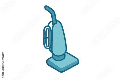 Upright vacuum cleaner appliance for household cleaning and domestic chores