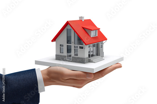 House in hand real estate concept home investment