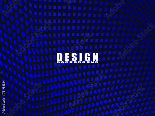Abstract background vector with blue square wave pattern over dark colors, creating a modern and futuristic effect suitable for presentation design, posters, banners and professional graphic elements.
