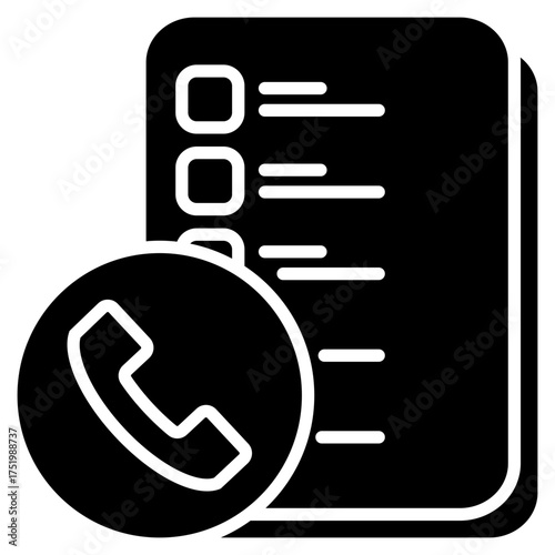 Call Log Icon For Design Elements
