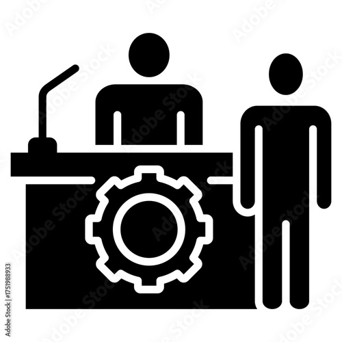 Service Desk Icon For Design Elements