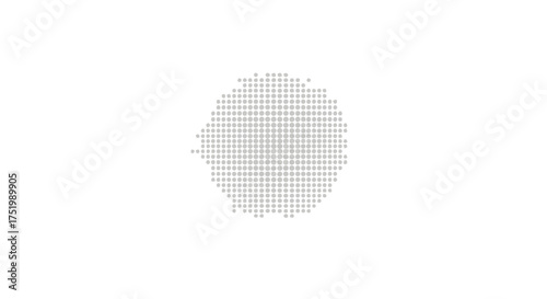 Abstract Dotted Shape with Subtle Gradient Texture