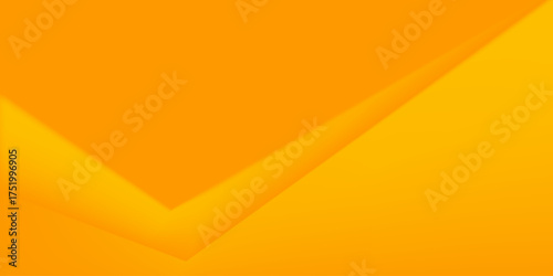 Abstract orange and yellow gradient background with smooth folds and warm tones. Fast moving 3d lines with soft shadow