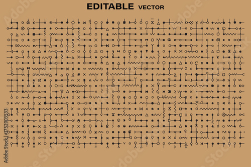Abstract textured background with a pattern of lines and dots