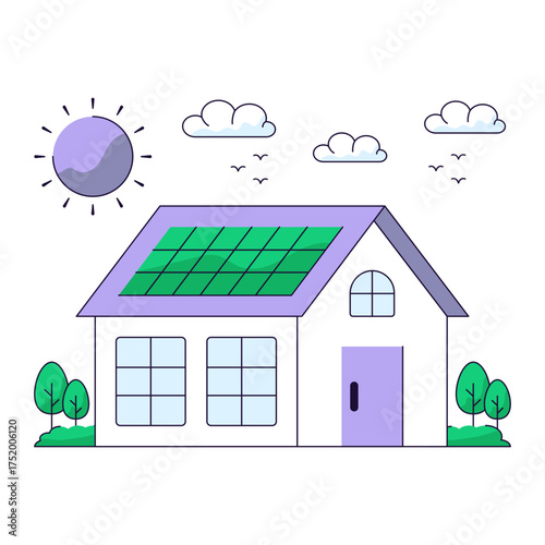 Vector design of solar home