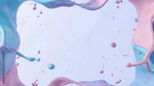 Blue watercolor splash abstract background