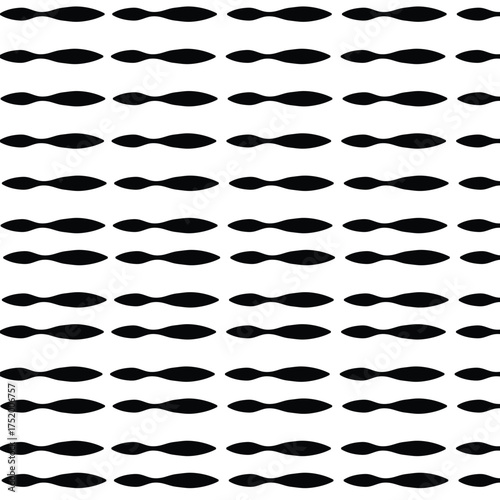 A set of wavy zigzag horizontal wiggly lines  Premium Vector