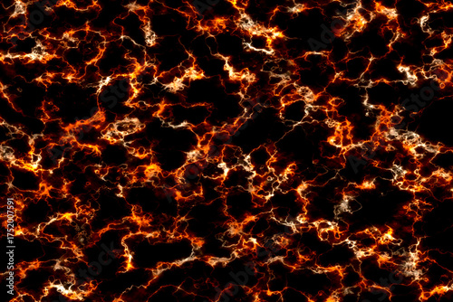 flame fire glow mineral line texture on black marble luxury interior