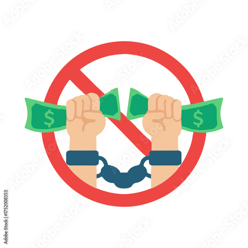 Breaking Financial Chains: No More Money Debt or Corruption Sign