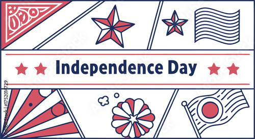 Celebrate Independence Day with patriotic flair! Stars, stripes, and festive spirit capture the essence of American freedom and joyful celebration