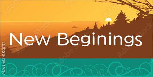 Celebrate new beginnings with a stunning sunrise landscape, perfect for motivational content, branding, and uplifting messages to inspire hope and positivity