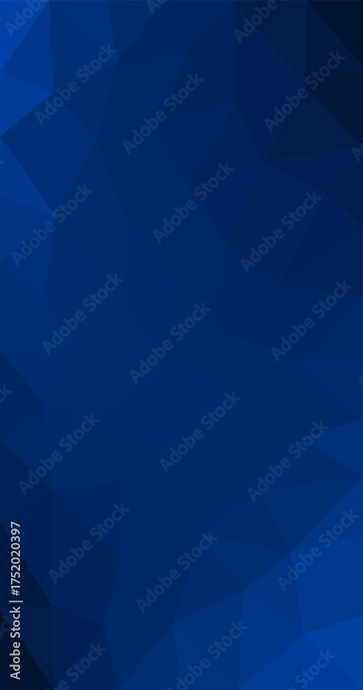 Fototapeta premium Blue Low Polygonal Mosaic Background Pixel Design Templates