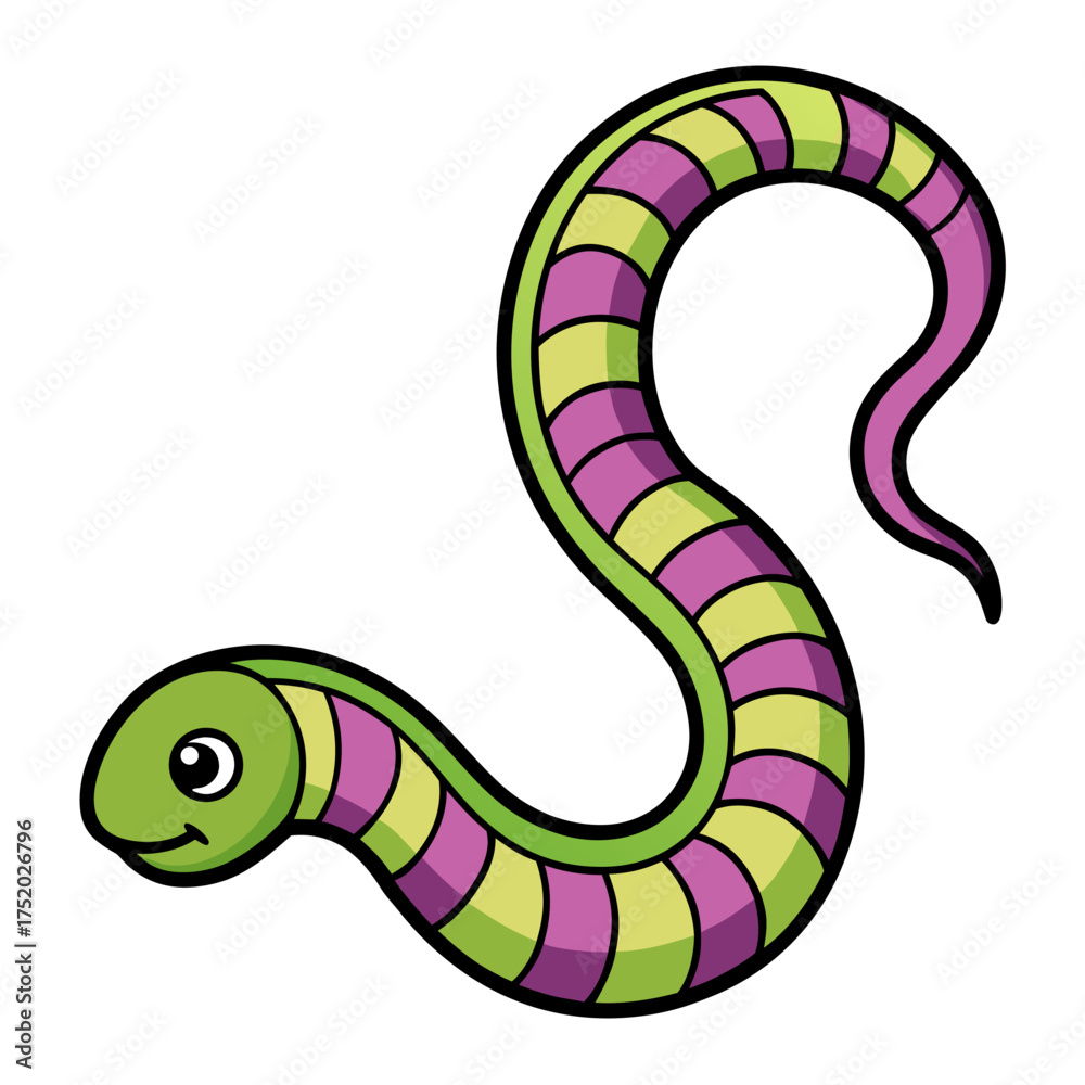 Naklejka premium illustration of a snake