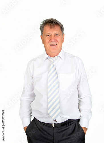 Wallpaper Mural portrait of standing business man with tie and white shirt Torontodigital.ca
