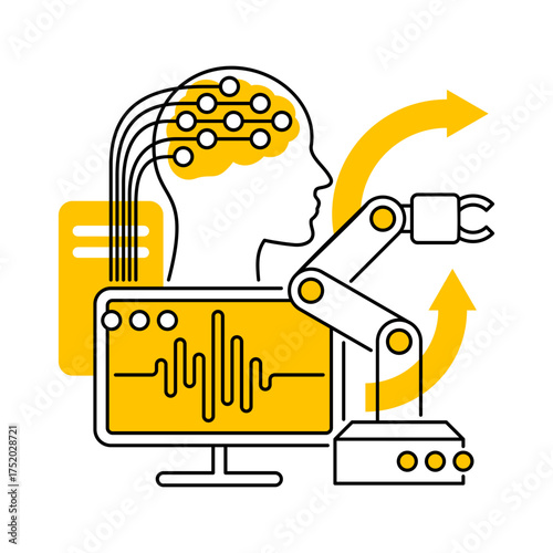 Brain and computer integration - mind control of robotic arm