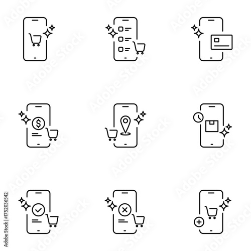 Smart shopping icon agent for online retail, ecommerce automation, and intelligent digital assistance in customer purchasing.