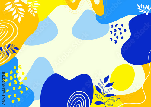 Background aesthetic abstract ,leaf background, hand drawn minimal background