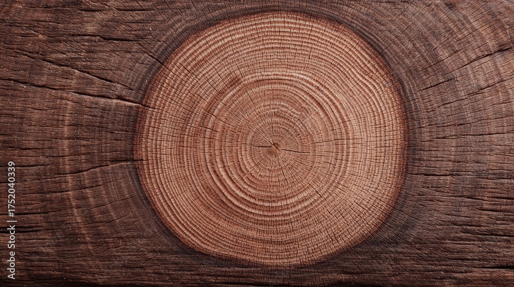 Naklejka premium Rustic Wood Texture Background | Aged Timber Grain Surface