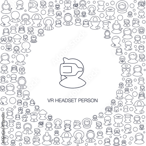 VR Headset Person Icon