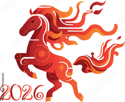Fire horse as a symbol of the New Year 2026